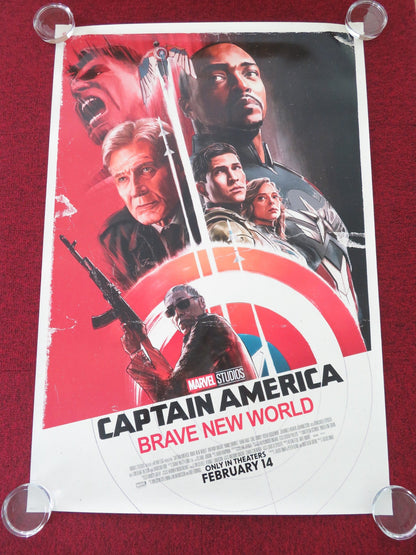CAPTAIN AMERICA: BRAVE NEW WORLD - C US ONE SHEET ROLLED POSTER A. MACKIE 2025 Movie posters