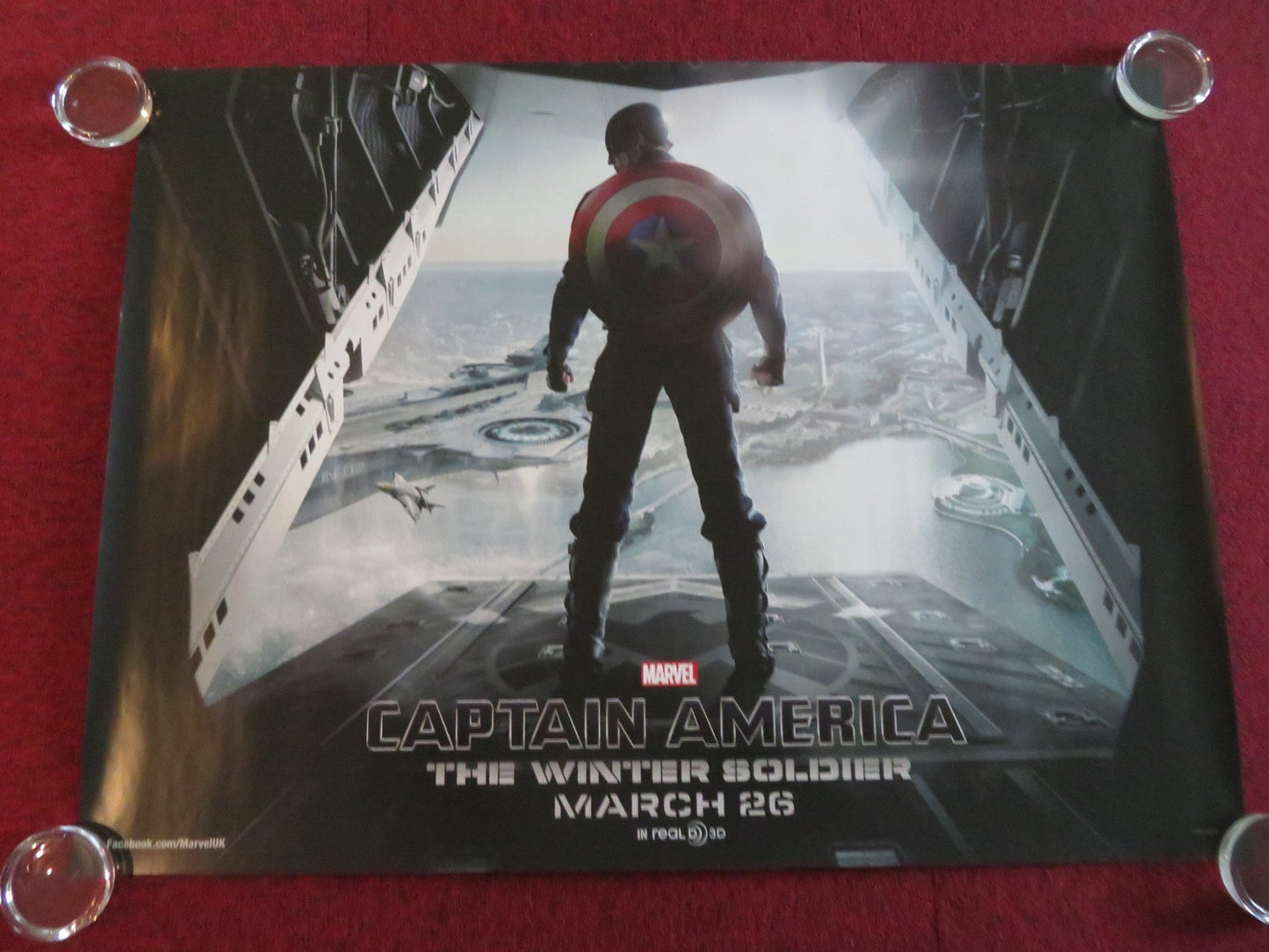 CAPTAIN AMERICA: THE WINTER SOLDIER UK QUAD ROLLED POSTER CHRIS EVANS 2014 Movie posters