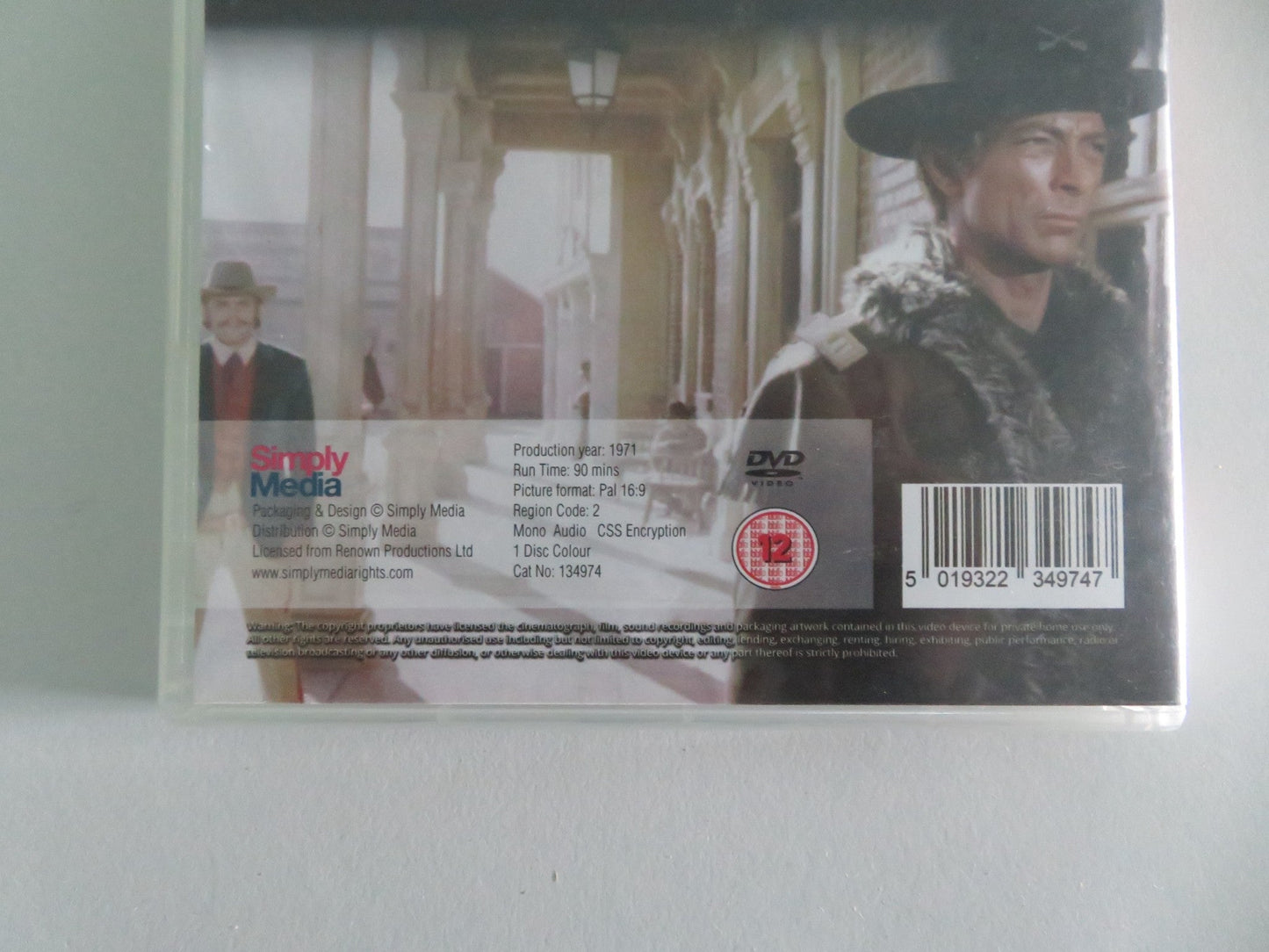 CAPTAIN APACHE (DVD) LEE VAN CLEEF STUART - WHITMAN 1971 REGION 2 Movie posters