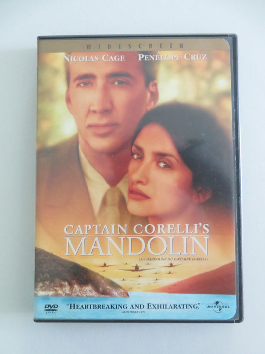 Captain Corelli's Mandolin (DVD) Nicolas Cage Penelope Cruz 2001 Region 1 Movie posters