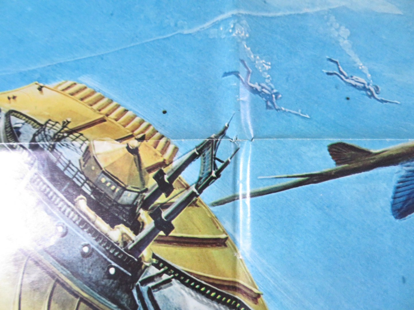 CAPTAIN NEMO AND THE UNDERGROUND CITY FOLDED US ONE SHEET POSTER R. RYAN 1969 Rendezvous Cinema Movie posters