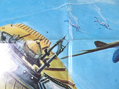 CAPTAIN NEMO AND THE UNDERGROUND CITY FOLDED US ONE SHEET POSTER R. RYAN 1969 Rendezvous Cinema Movie posters