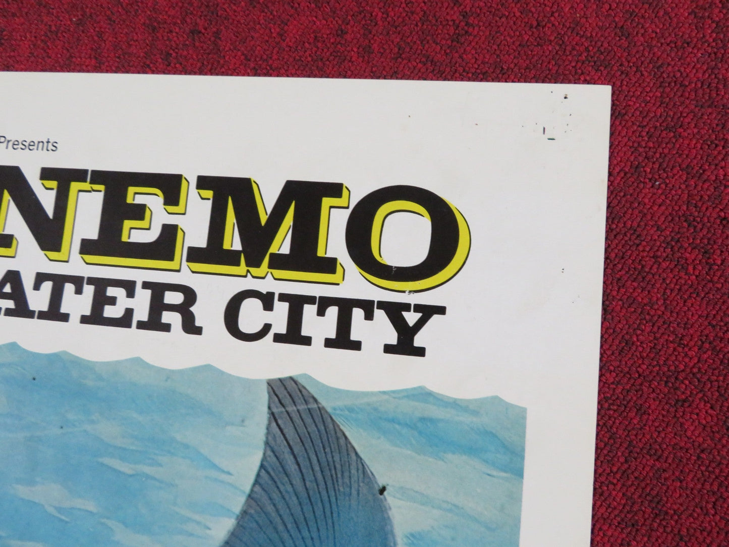 CAPTAIN NEMO AND THE UNDERGROUND CITY FOLDED US ONE SHEET POSTER R. RYAN 1969 Rendezvous Cinema Movie posters