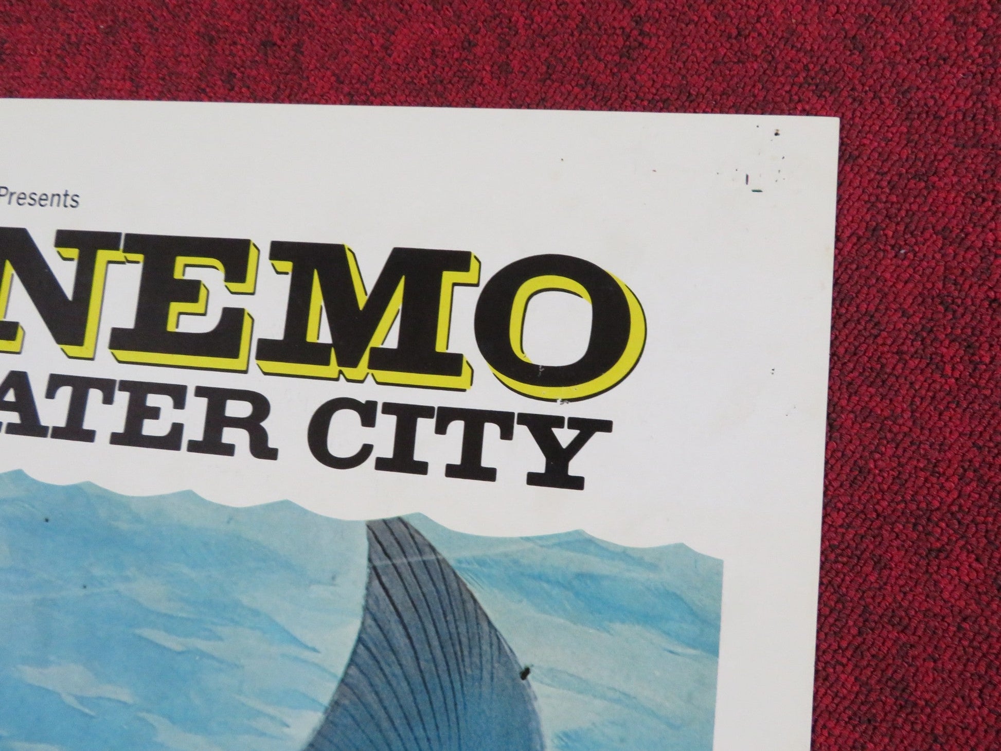 CAPTAIN NEMO AND THE UNDERGROUND CITY FOLDED US ONE SHEET POSTER R. RYAN 1969 Rendezvous Cinema Movie posters