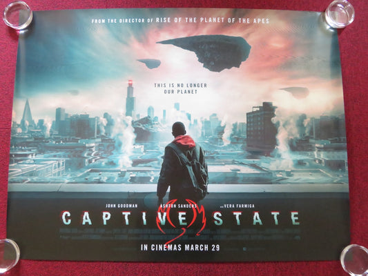 CAPTIVE STATE UK QUAD ROLLED POSTER JOHN GOODMAN ASHTON SANDERS 2019 Rendezvous Cinema Movie posters
