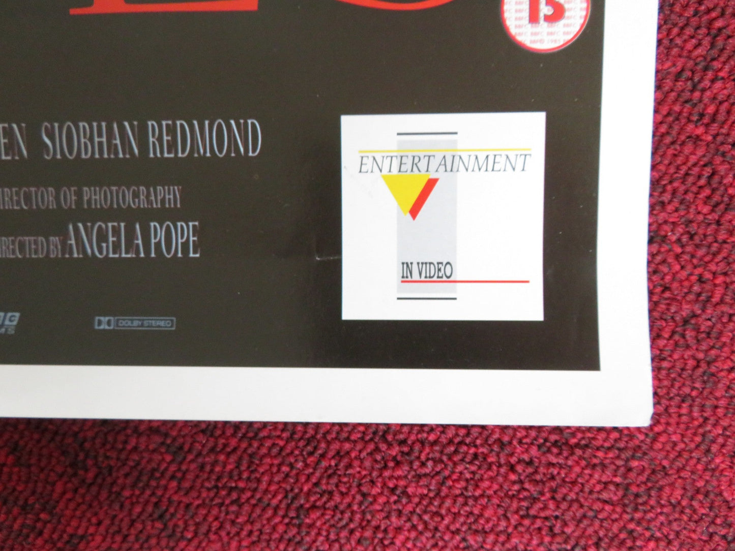 CAPTIVES VHS POSTER ROLLED TIM ROTH JULIA ORMOND 1994 Rendezvous Cinema Movie posters