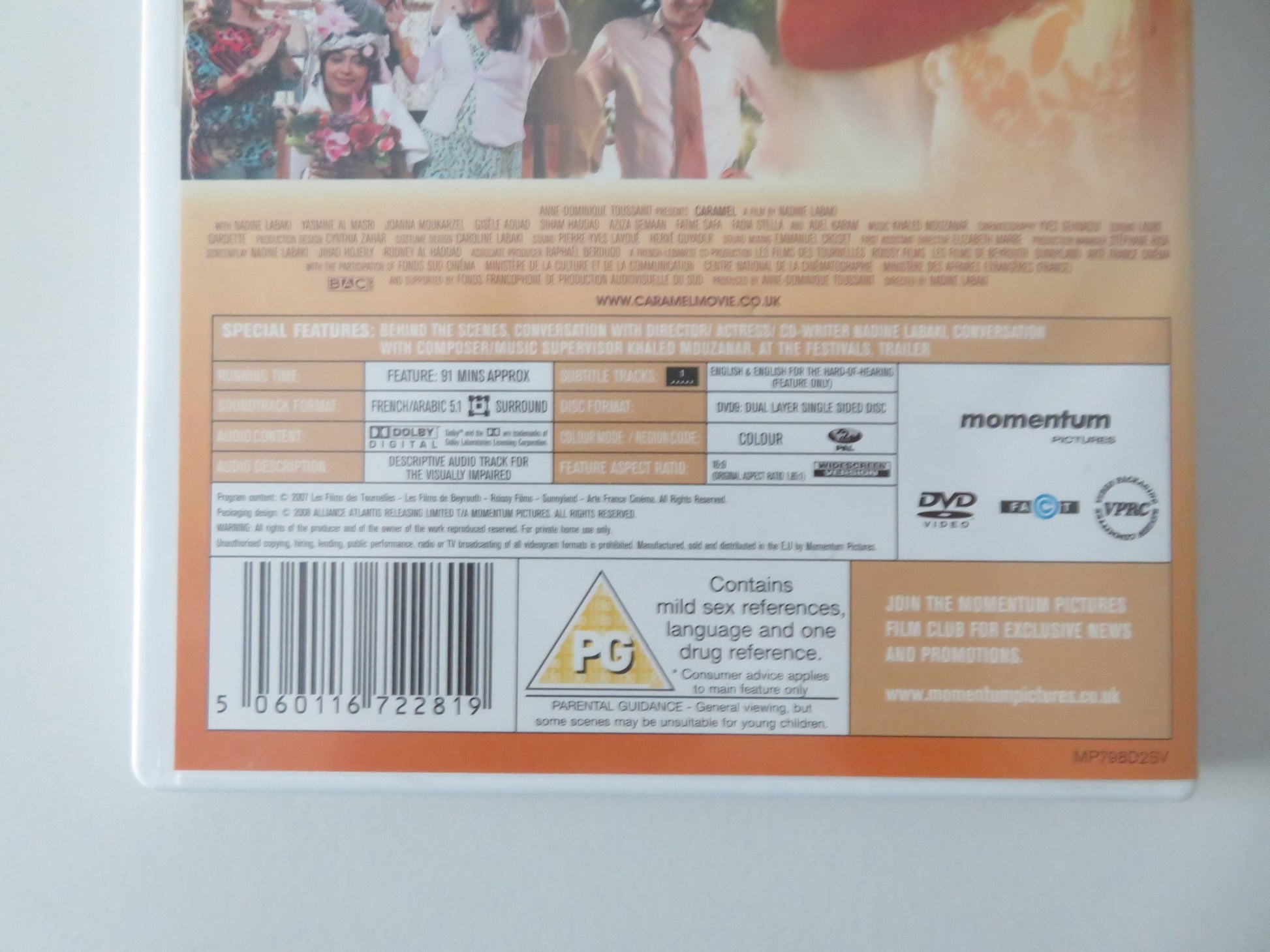 Caramel (DVD) Nadine Labaki Joanna Moukarzel Gisèle Aouad 2007 Region 2 Movie posters