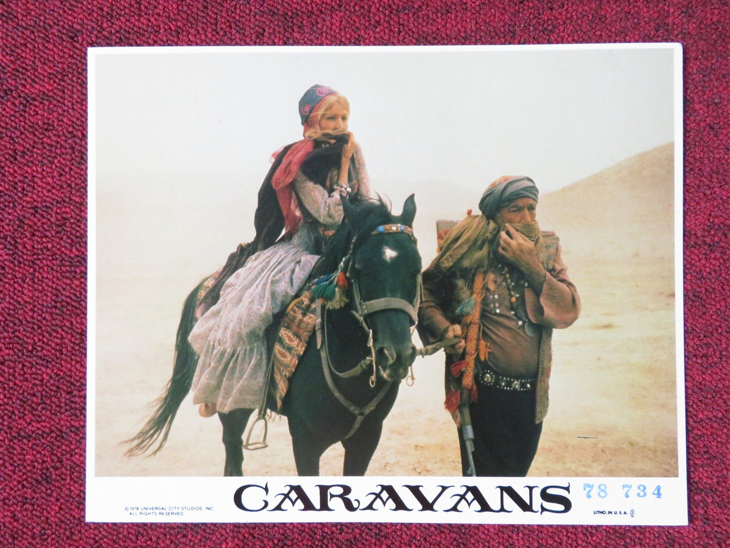 CARAVANS LOBBY CARD ANTHONY QUINN MICHAEL SARRAZIN 1978 Rendezvous Cinema Movie posters