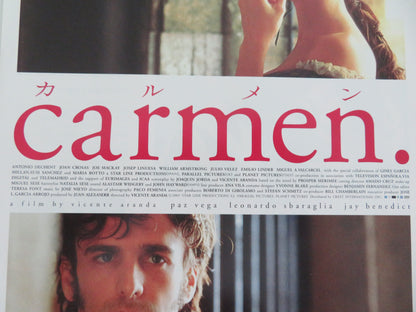 Carmen Japanese Chirashi (B5) Poster Paz Vega Leonardo Sbaraglia 2003 Movie posters