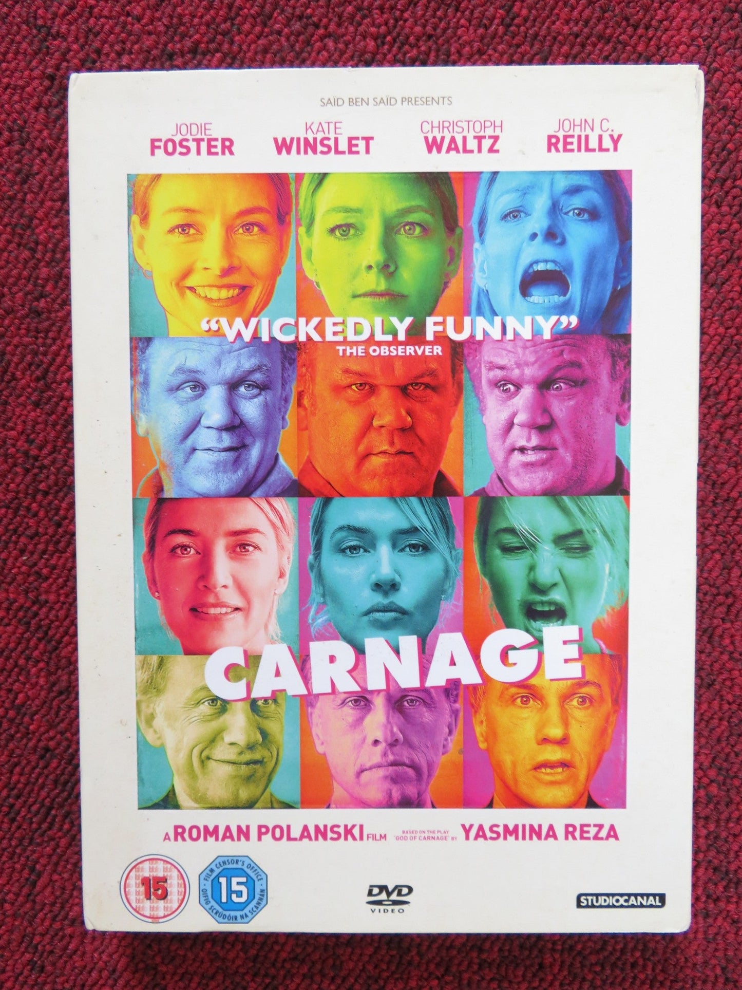 CARNAGE (DVD) JODIE FOSTER KATE WINSLET 2011 REGION 2 Rendezvous Cinema Movie posters