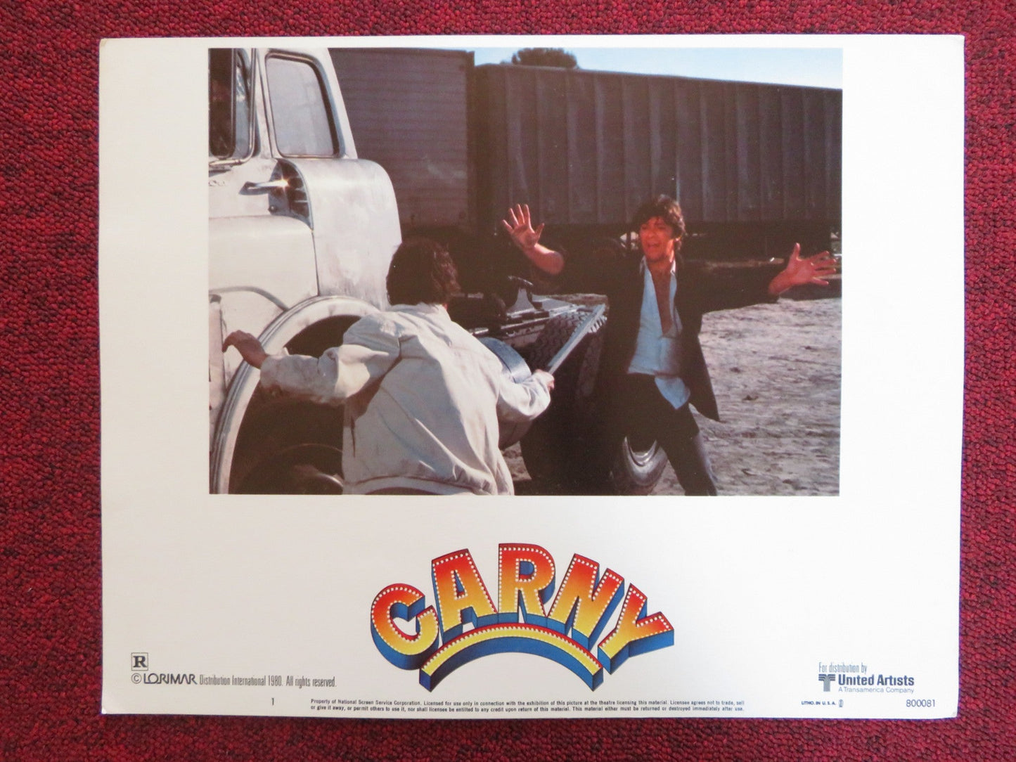 CARNY US LOBBY CARD FULL SET GARY BUSEY JODIE FOSTER 1980 Rendezvous Cinema Movie posters