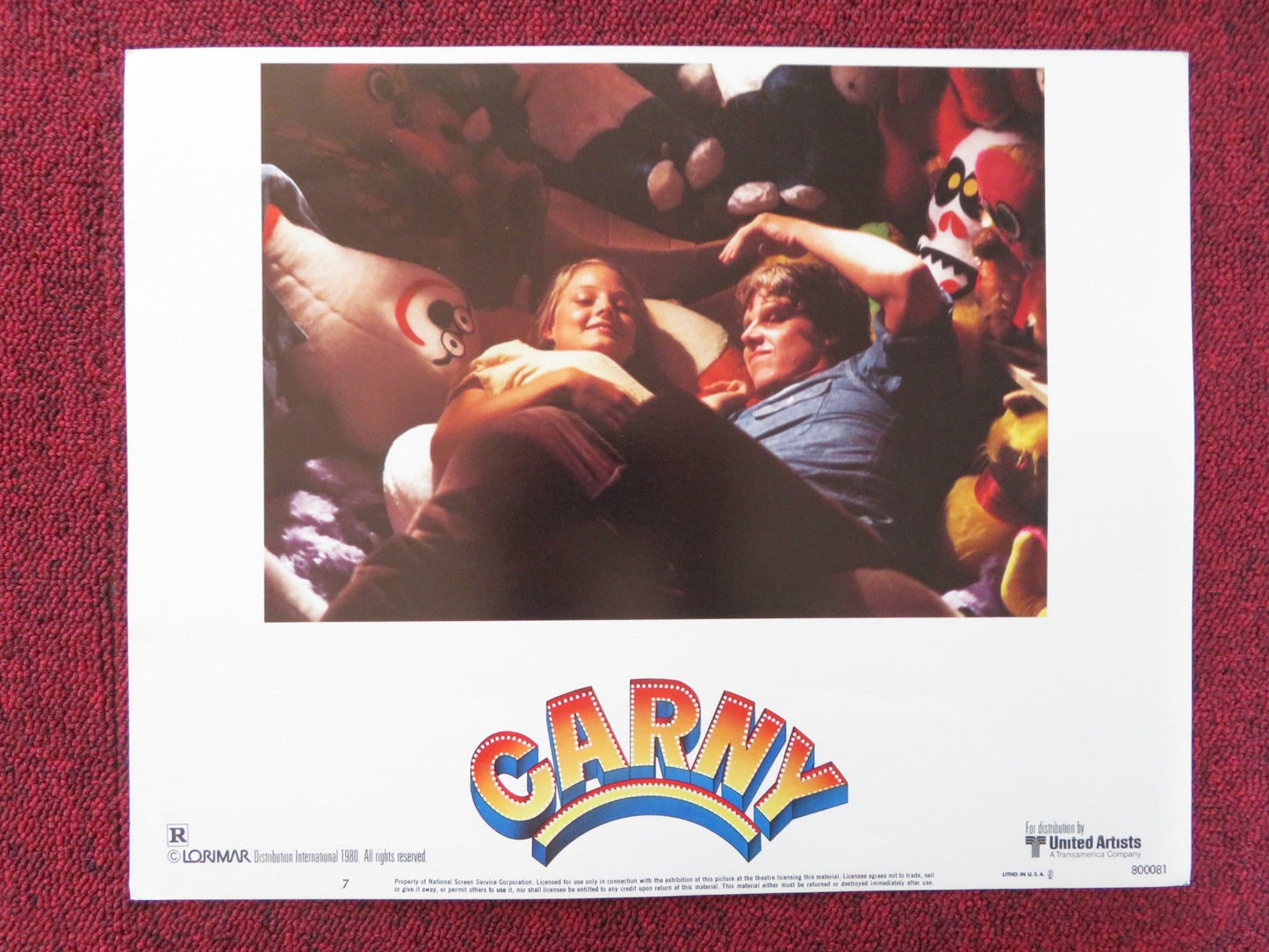 CARNY US LOBBY CARD FULL SET GARY BUSEY JODIE FOSTER 1980 Rendezvous Cinema Movie posters
