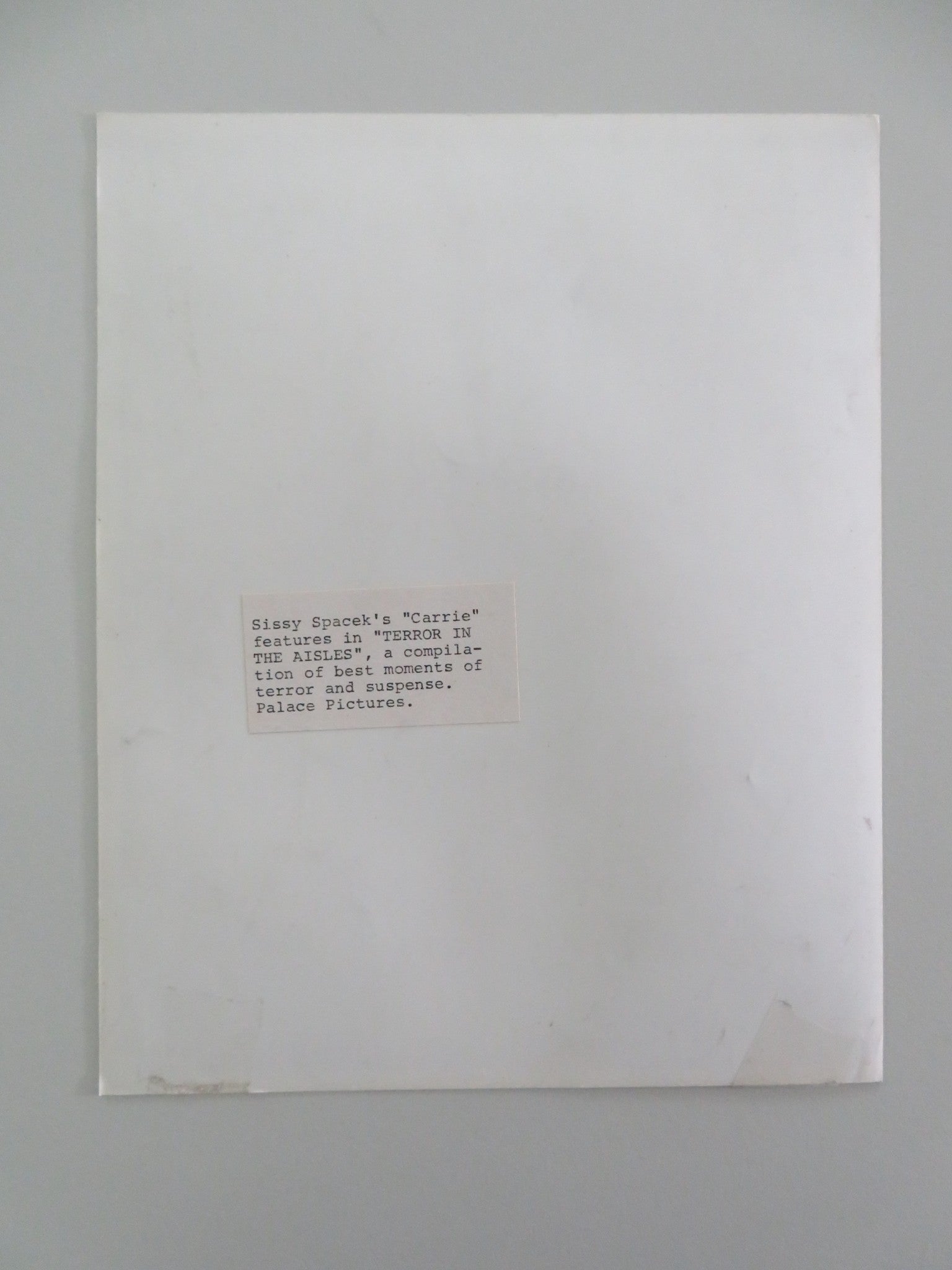 CARRIE MOVIE STILL PHOTO SISSY SPACEK PIPER LAURIE 1976 Movie posters