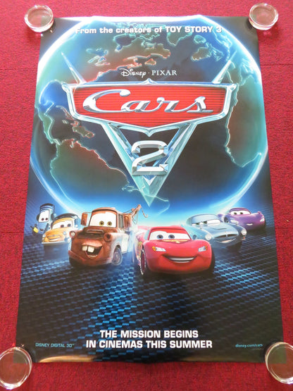 CARS 2 - D US ONE SHEET ROLLED POSTER OWEN WILSON MICHAEL CAINE 2011 Rendezvous Cinema Movie posters