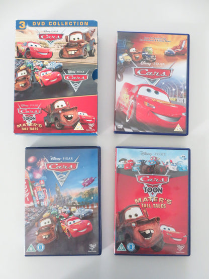 Cars, Cars 2 and Cars Toon Mater's Tall Tales (DVD BoxSet) Disney 2006 Region 2 Movie posters