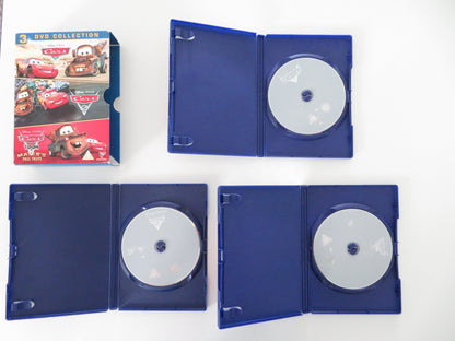 Cars, Cars 2 and Cars Toon Mater's Tall Tales (DVD BoxSet) Disney 2006 Region 2 Movie posters