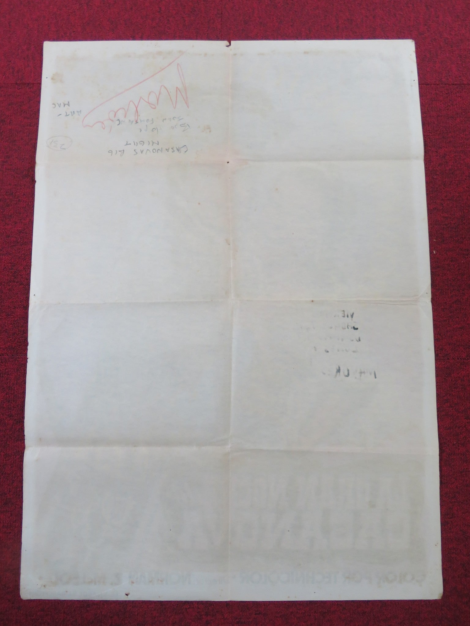 CASANOVA'S BIG NIGHT SPANISH POSTER BOB HOPE JOAN FONTAINE 1954 Rendezvous Cinema Movie posters