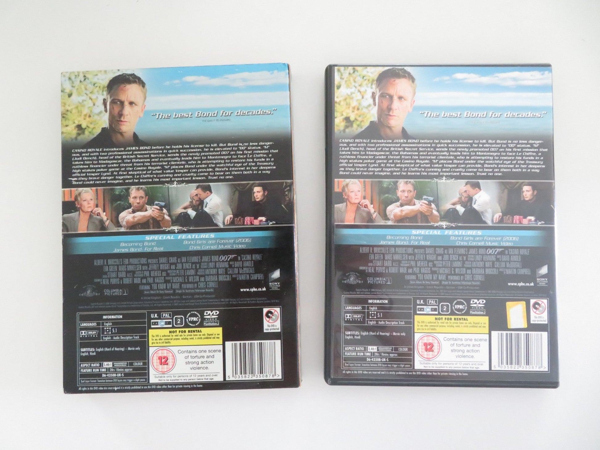 CASINO ROYALE - B - 2 DISC COLLECTOR'S EDITION (DVD) DANIEL CRAIG 2006 REGION 2 Movie posters