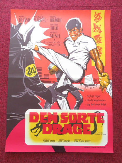 CASSE - TÊTE CHINOIS POUR LE JUDOKA DANISH POSTER ROLLED MARC BRIAND M. TOLO 1968 Rendezvous Cinema Movie posters
