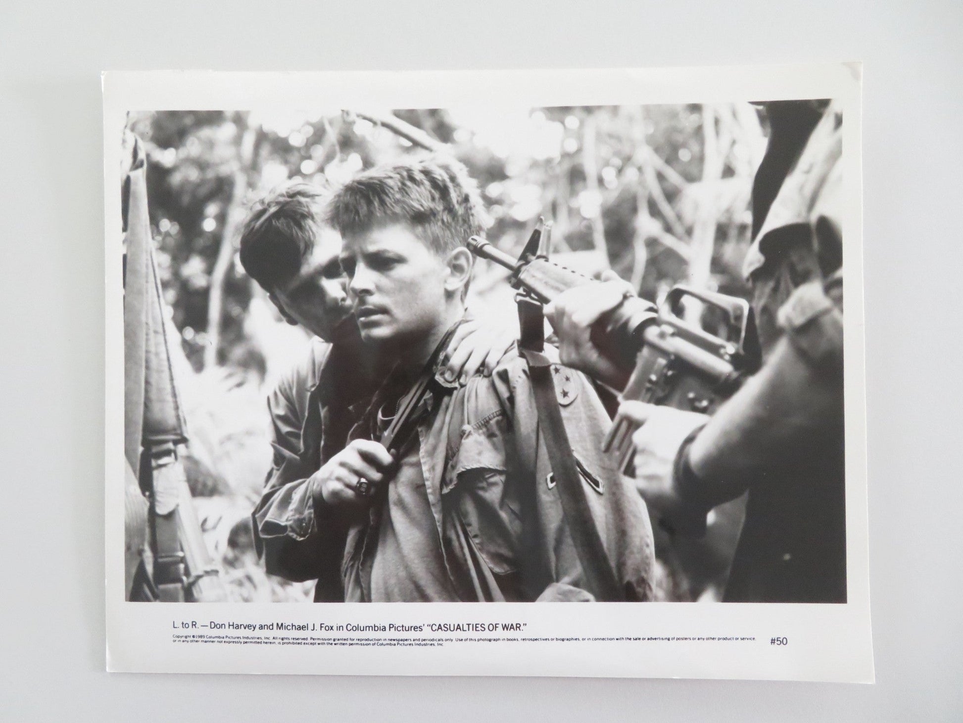 CASUALTIES OF WAR MOVIE STILL PHOTO MICHAEL J. FOX SEAN PENN 1989 Movie posters