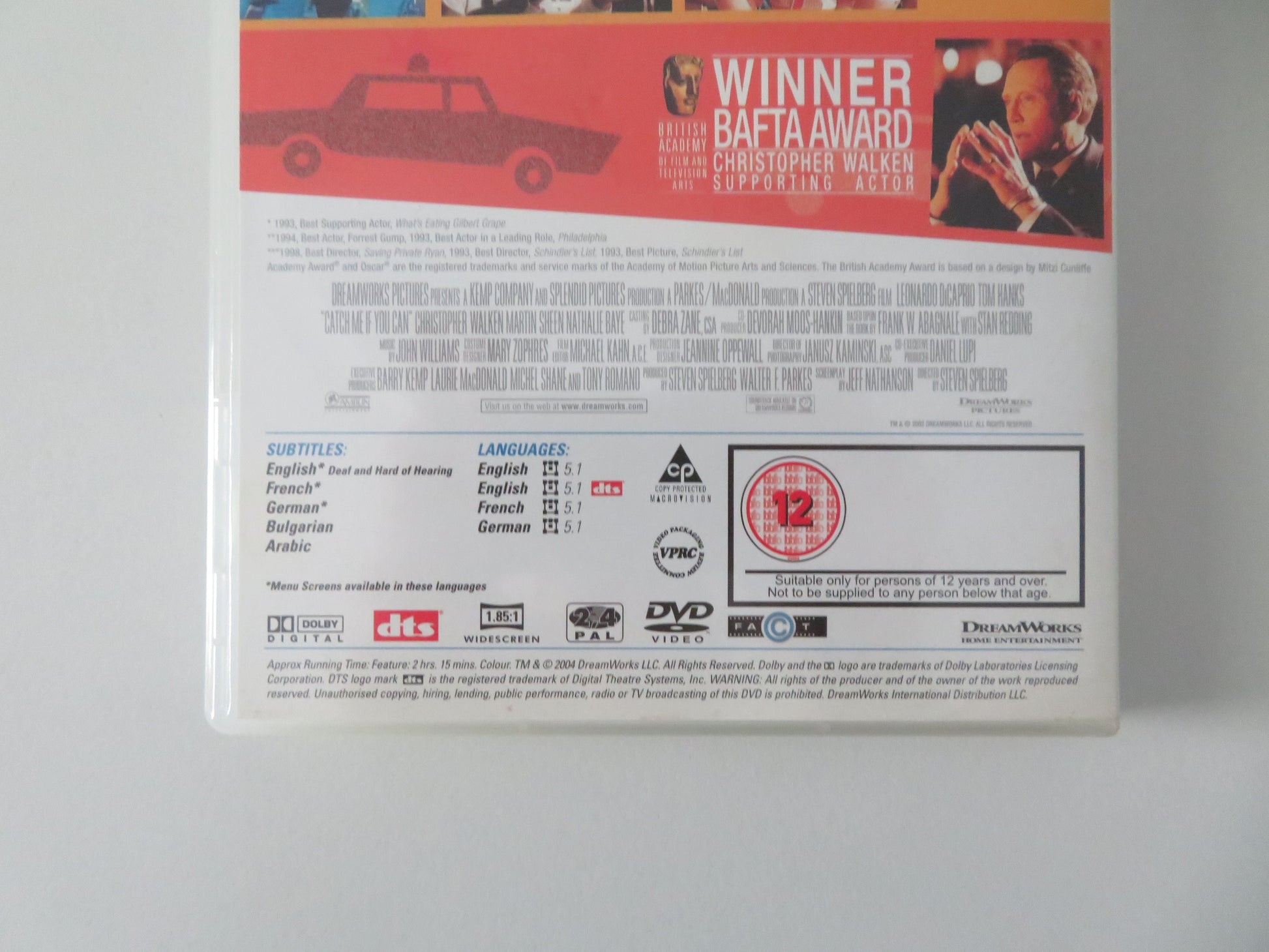 Catch Me If You Can - B (DVD) Leonardo DiCaprio Tom Hanks 2002 Region 2, 4 Movie posters