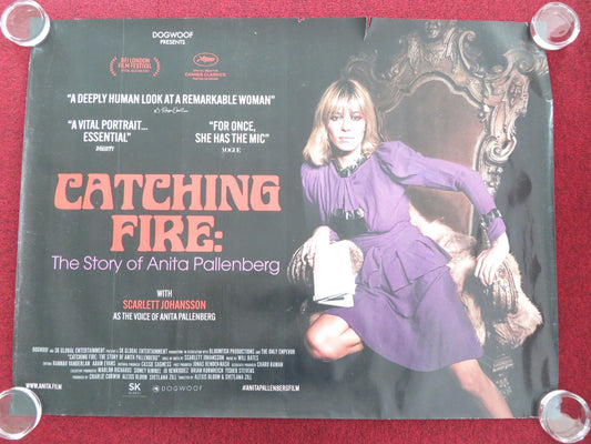 CATCHING FIRE: THE STORY OF ANITA PALLENBERG UK QUAD ROLLED POSTER 2023 Movie posters