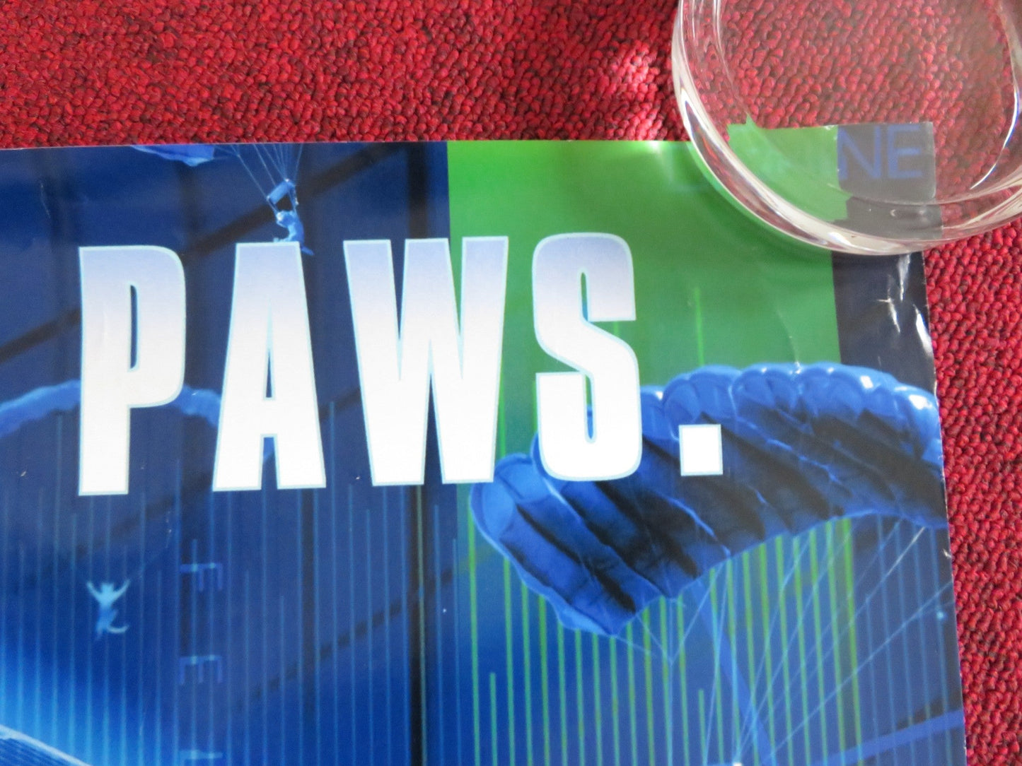 CATS & DOGS US ONE SHEET ROLLED POSTER JEFF GOLDBLUM ELIZABETH PERKINS 2001 Rendezvous Cinema Movie posters