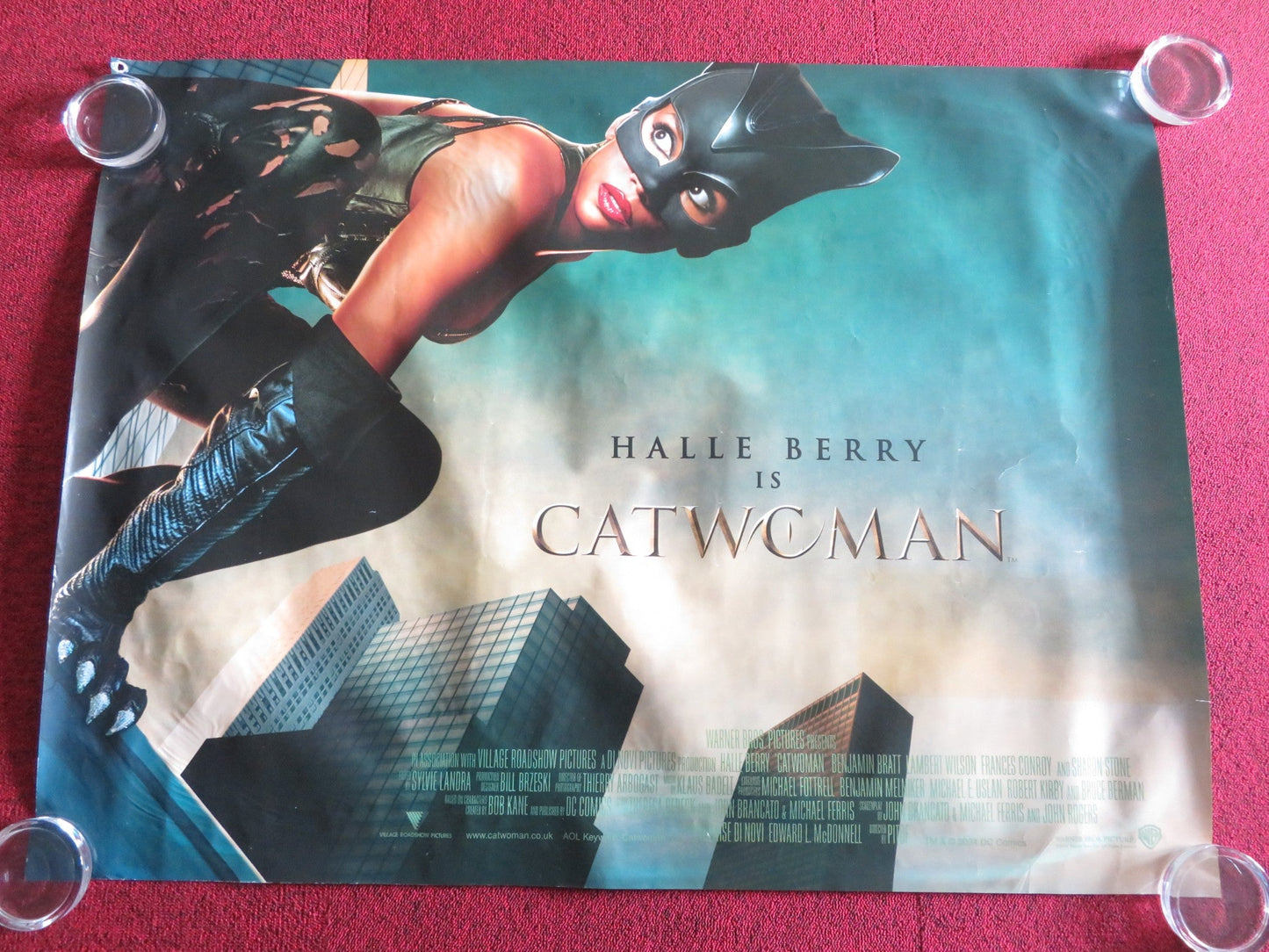 CATWOMAN UK QUAD ROLLED POSTER HALLE BERRY BENJAMIN BRATT 2004 Rendezvous Cinema Movie posters