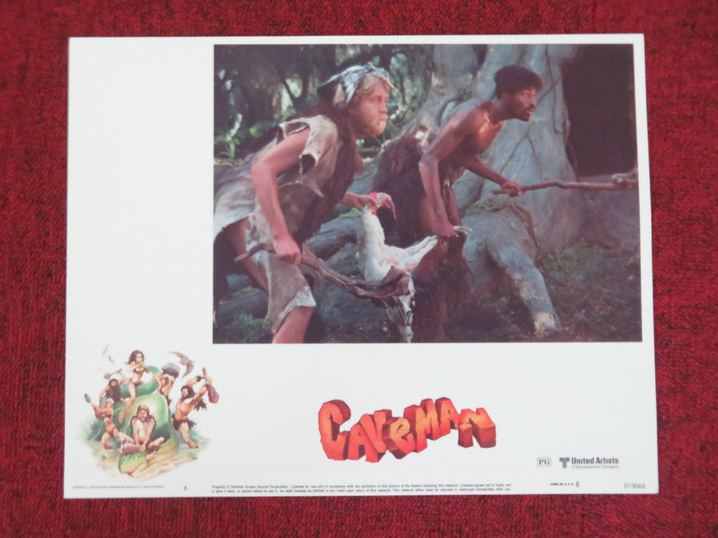 CAVEMAN US LOBBY CARD FULL SET RINGO STARR DENNIS QUAID 1981 Movie posters
