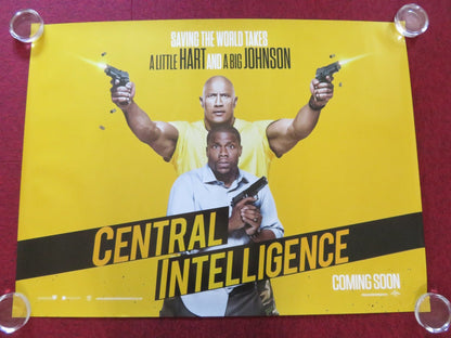 CENTRAL INTELLIGENCE - B UK QUAD ROLLED POSTER DWAYNE JOHNSON KEVIN HART 2016 Rendezvous Cinema Movie posters