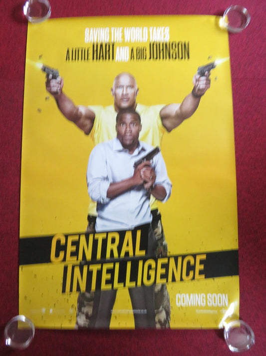 CENTRAL INTELLIGENCE US ONE SHEET ROLLED POSTER DWAYNE JOHNSON KEVIN HART 2016 Rendezvous Cinema Movie posters