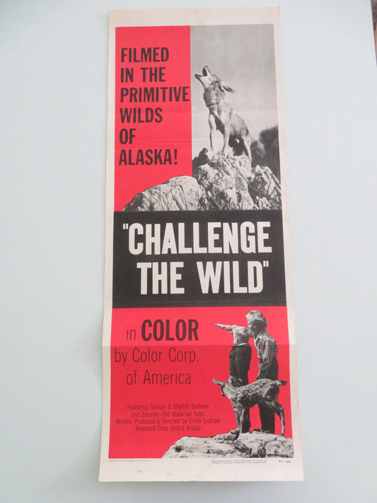 Challenge the Wild US Insert Poster George Graham Sheilah Graham 1954 Movie posters
