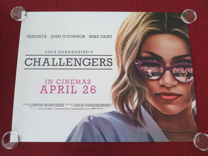 Challengers UK Quad Rolled Poster Zendaya Josh O'Connor Mike Faist 2024 Movie posters