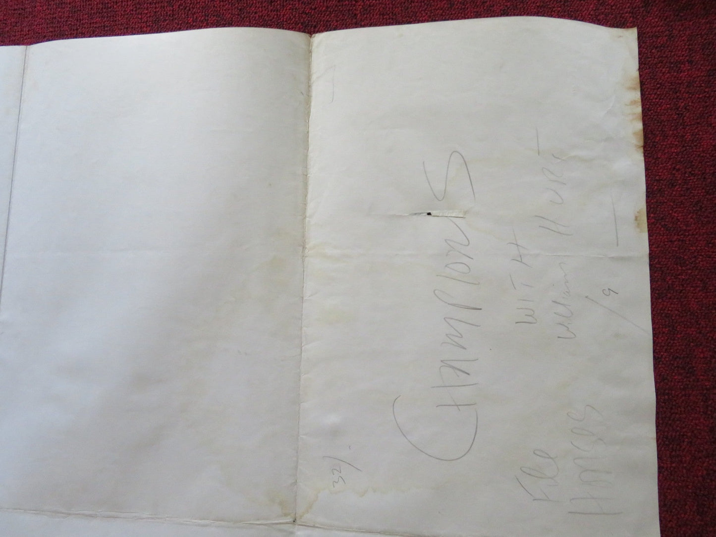 CHAMPIONS UK QUAD ROLLED POSTER JOHN HURT GREGORY JONES 1984 Rendezvous Cinema Movie posters