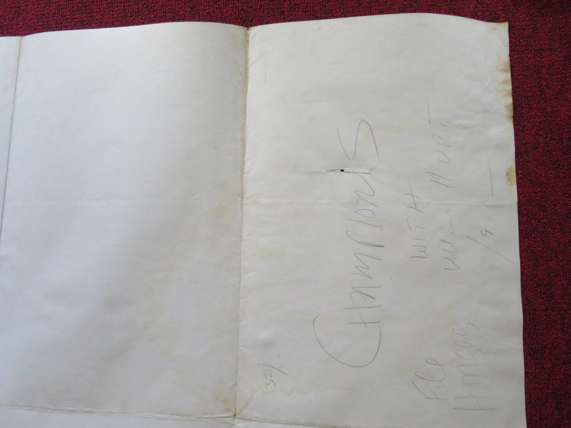 CHAMPIONS UK QUAD ROLLED POSTER JOHN HURT GREGORY JONES 1984 Rendezvous Cinema Movie posters