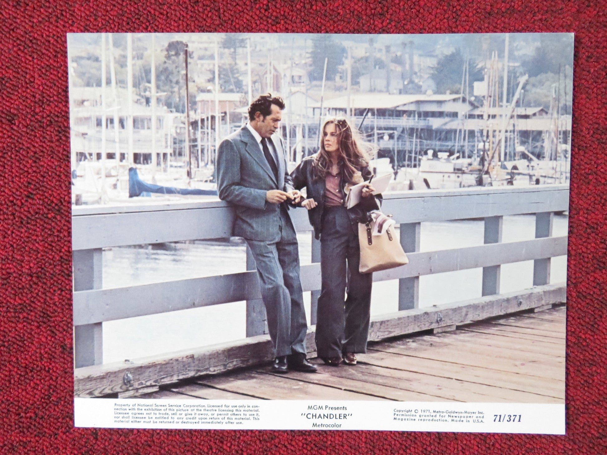 CHANDLER - B LOBBY CARD WARREN OATES LESLIE CARON 1971 Rendezvous Cinema Movie posters