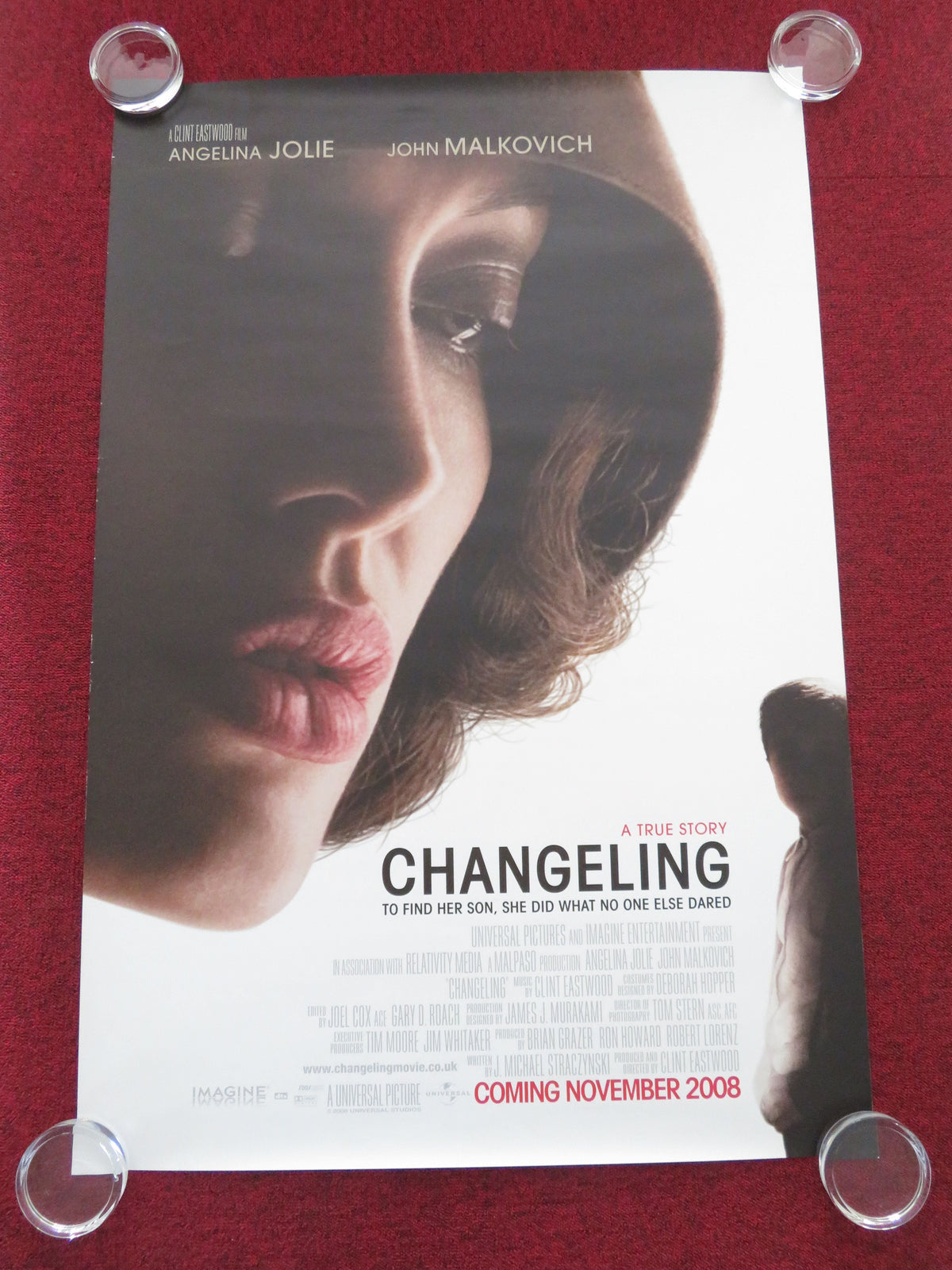 Changeling US One Sheet Rolled Poster Angelina Jolie Colm Feore Amy Ryan 2008 Movie posters