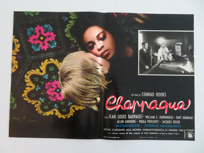 CHAPPAQUA ITALIAN FOTOBUSTA POSTERS LOT OF 7 CONRAD ROOKS LOUIS BARRAULT 1968 Movie posters
