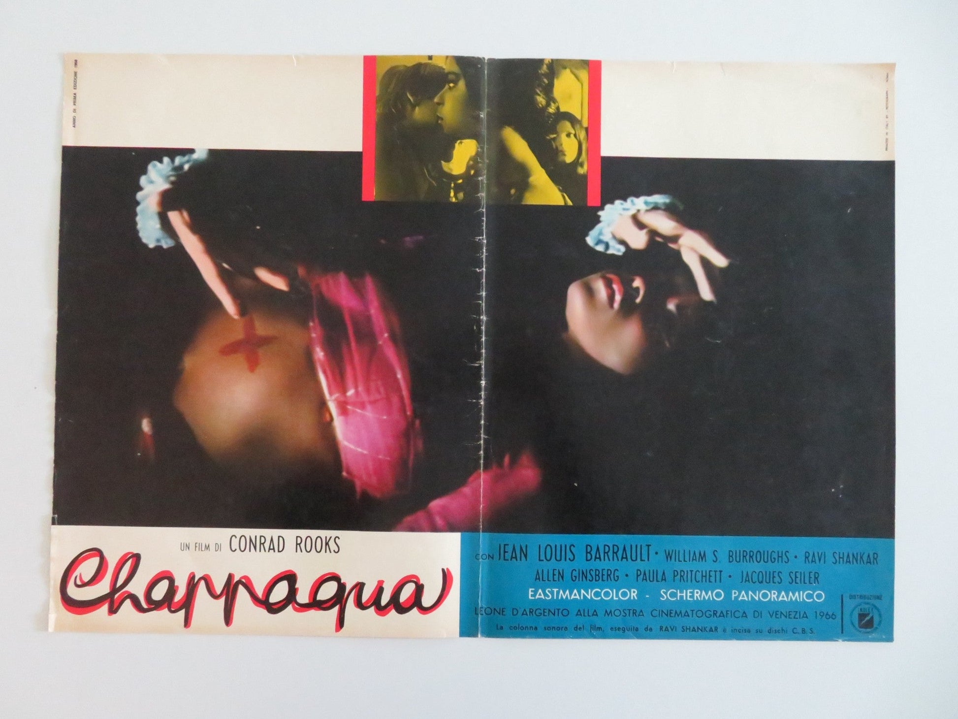 CHAPPAQUA ITALIAN FOTOBUSTA POSTERS LOT OF 7 CONRAD ROOKS LOUIS BARRAULT 1968 Movie posters