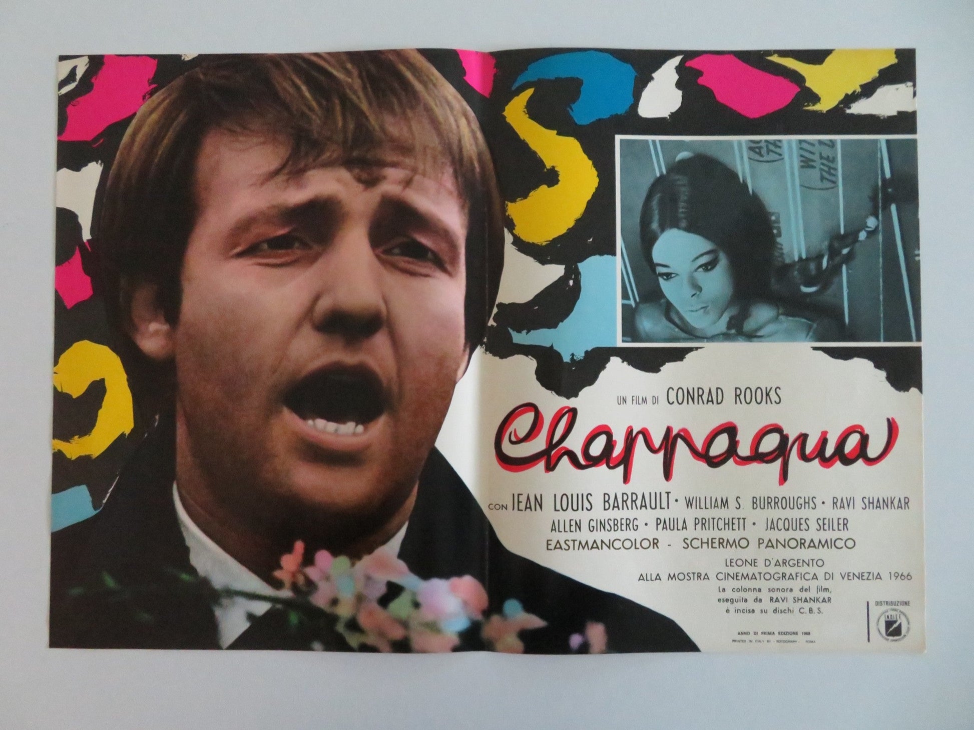 CHAPPAQUA ITALIAN FOTOBUSTA POSTERS LOT OF 7 CONRAD ROOKS LOUIS BARRAULT 1968 Movie posters