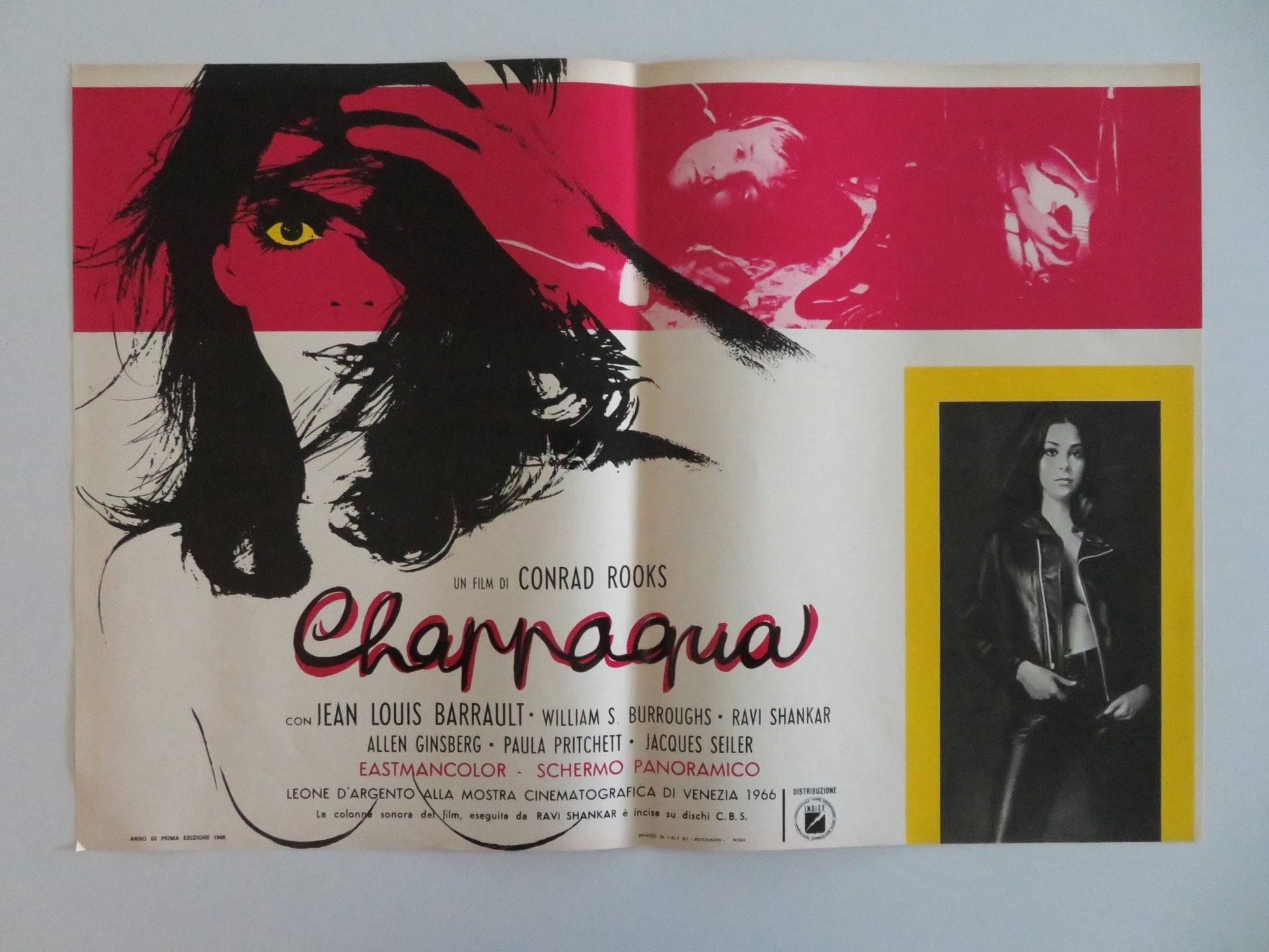 CHAPPAQUA ITALIAN FOTOBUSTA POSTERS LOT OF 7 CONRAD ROOKS LOUIS BARRAULT 1968 Movie posters