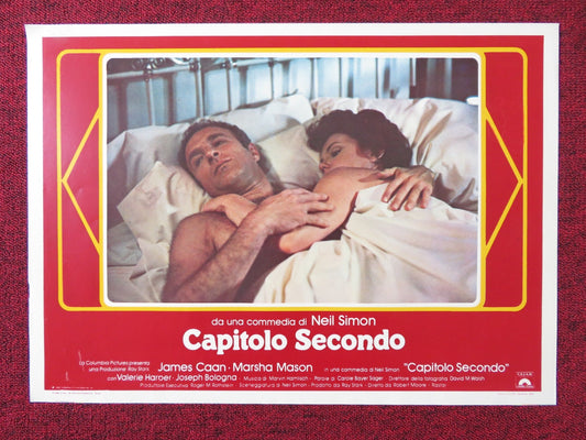 CHAPTER TWO - A ITALIAN FOTOBUSTA POSTER JAMES CAAN MARSHA MASON 1979 Rendezvous Cinema Movie posters
