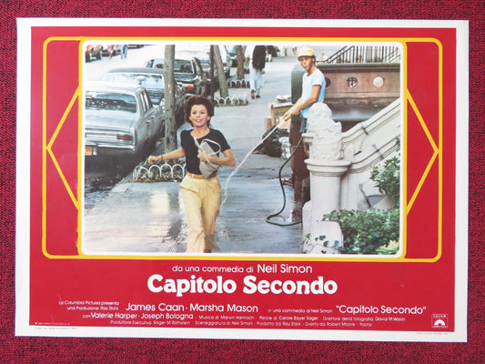 CHAPTER TWO - C ITALIAN FOTOBUSTA POSTER JAMES CAAN MARSHA MASON 1979 Rendezvous Cinema Movie posters