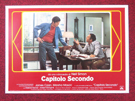 CHAPTER TWO - F ITALIAN FOTOBUSTA POSTER JAMES CAAN MARSHA MASON 1979 Rendezvous Cinema Movie posters