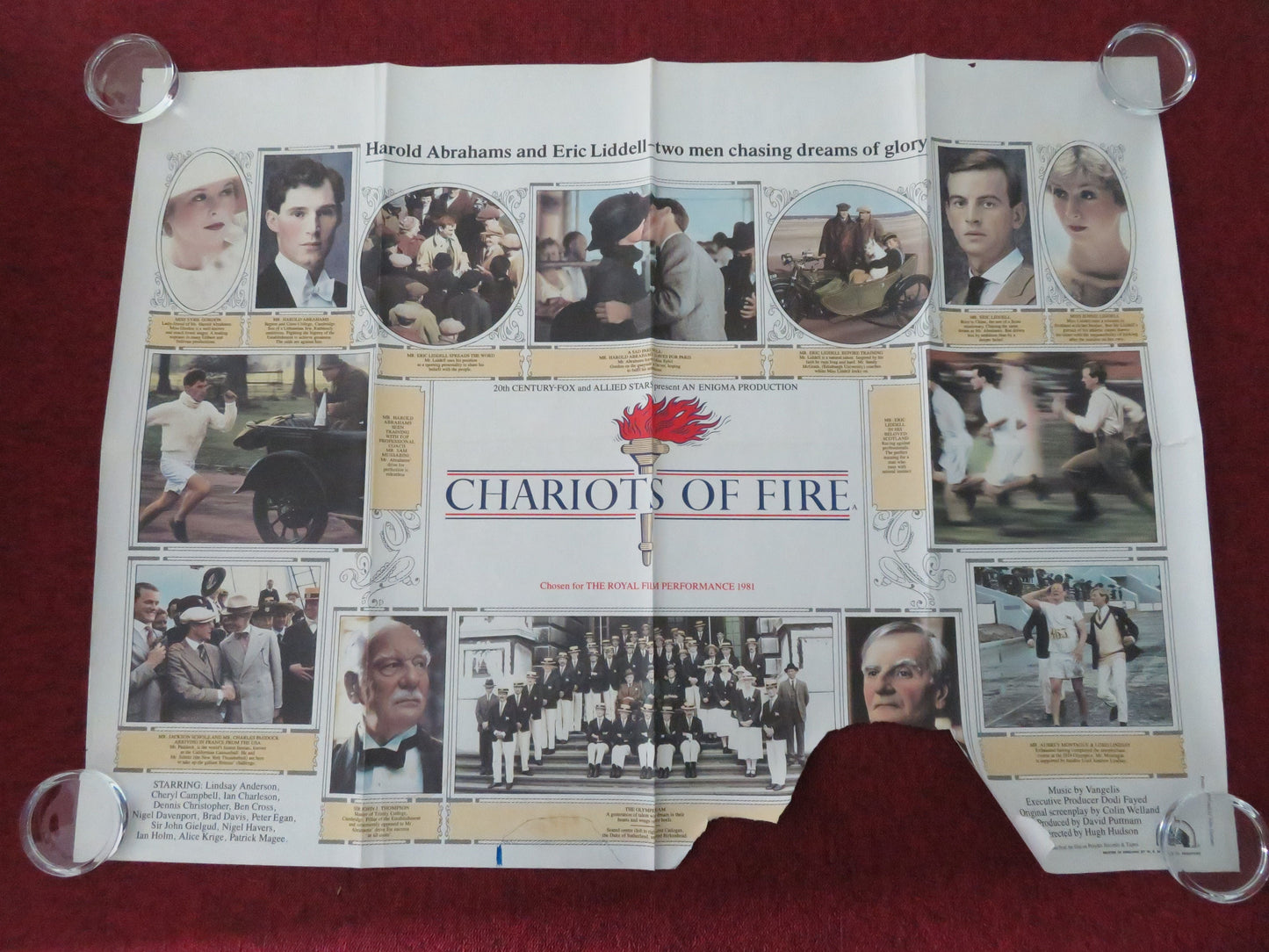 Chariots of Fire UK Quad Rolled Poster Nigel Havers John Gielgud 1981 Movie posters