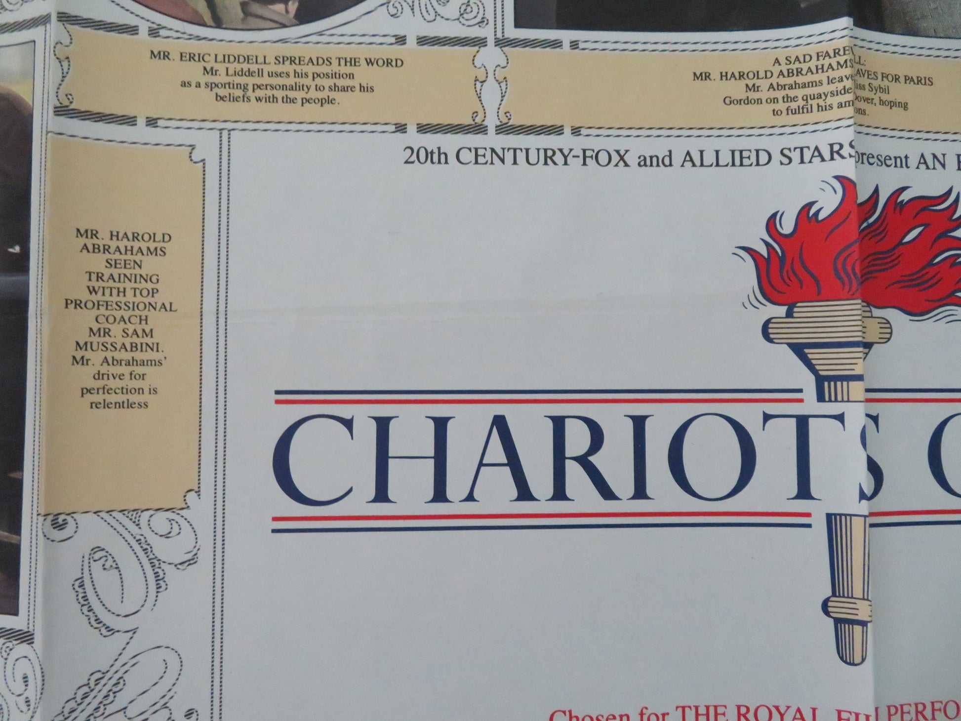 Chariots of Fire UK Quad Rolled Poster Nigel Havers John Gielgud 1981 Movie posters