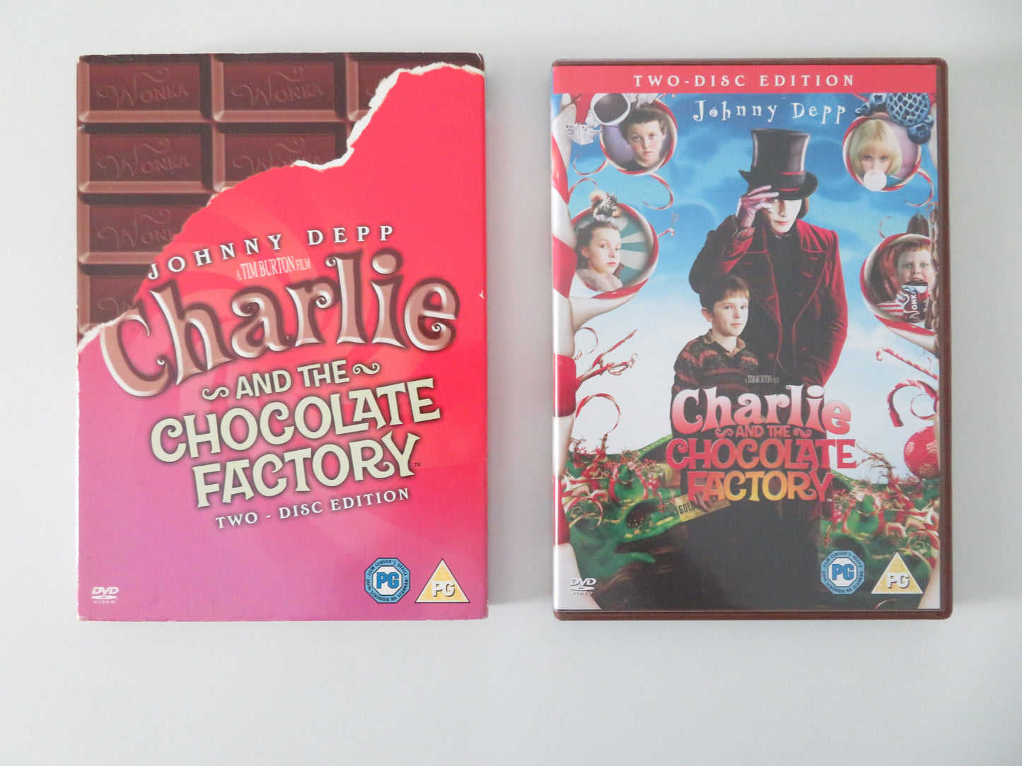 Charlie and the Chocolate Factory Two Disc Edition - B (DVD) Depp 2005 Region 2 Movie posters