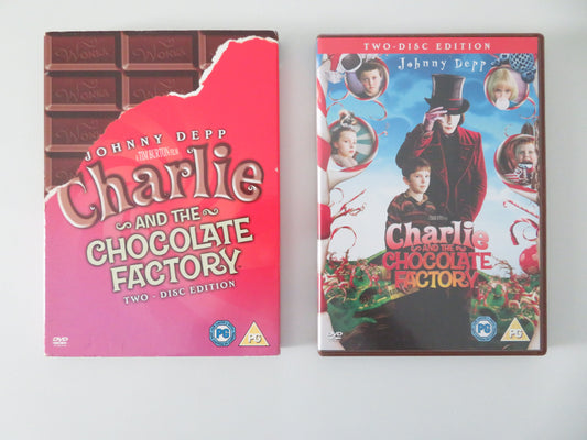 Charlie and the Chocolate Factory Two Disc Edition - B (DVD) Depp 2005 Region 2 Movie posters