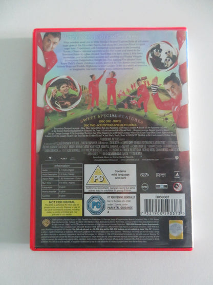 CHARLIE AND THE CHOCOLATE FACTORY - TWO DISC EDITION (DVD) J. DEPP 2005 REGION 2 Movie posters