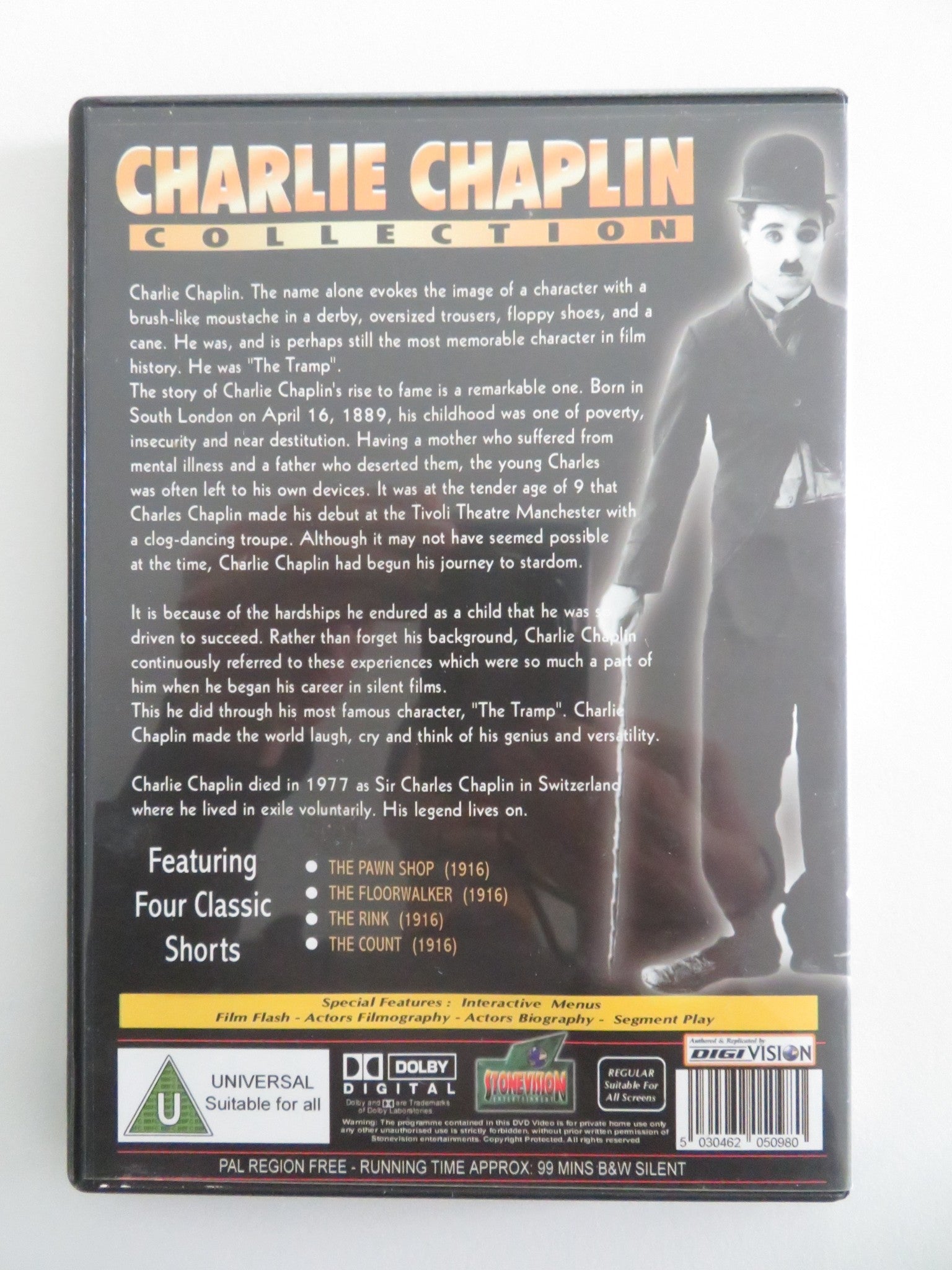 CHARLIE CHAPLIN COLLECTION VOL. 10 (DVD) CHARLIE CHAPLIN 1916 REGION FREE Movie posters